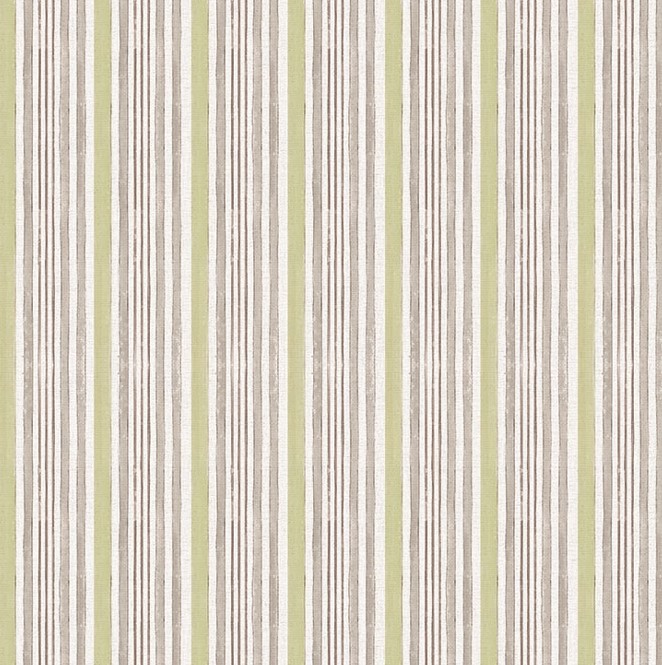 Spring Garden Stripe Olive by Katie Pertiet for Clothworks