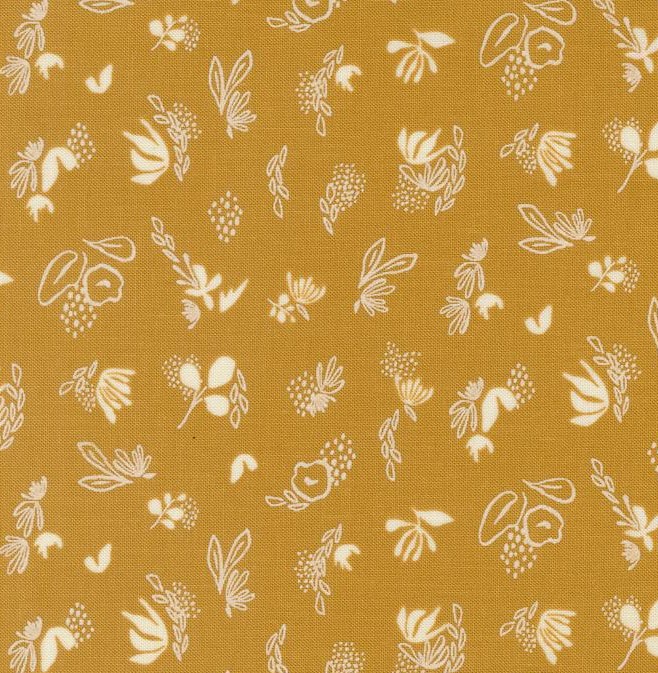 Things Above Floral Sprinkles Harvest Gold by Fancy That Design House for Moda Fabrics