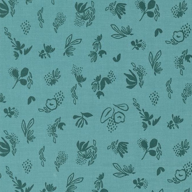 Things Above Floral Sprinkles Teal by Fancy That Design House for Moda Fabrics