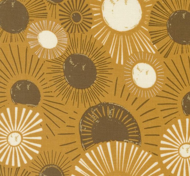 Things Above Sunrise Sunset Harvest Gold by Fancy That Design House by Moda Fabrics