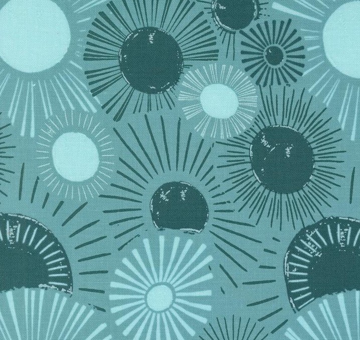 Things Above Sunrise Sunset Teal by Fancy That Design House by Moda Fabrics