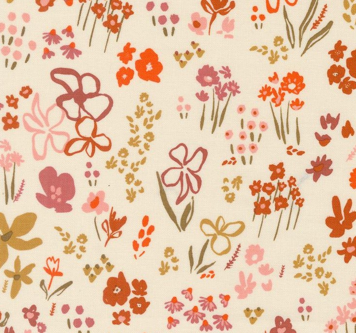 Things Above Scattered Seeds Eggshell by Fancy That Design House for Moda Fabrics