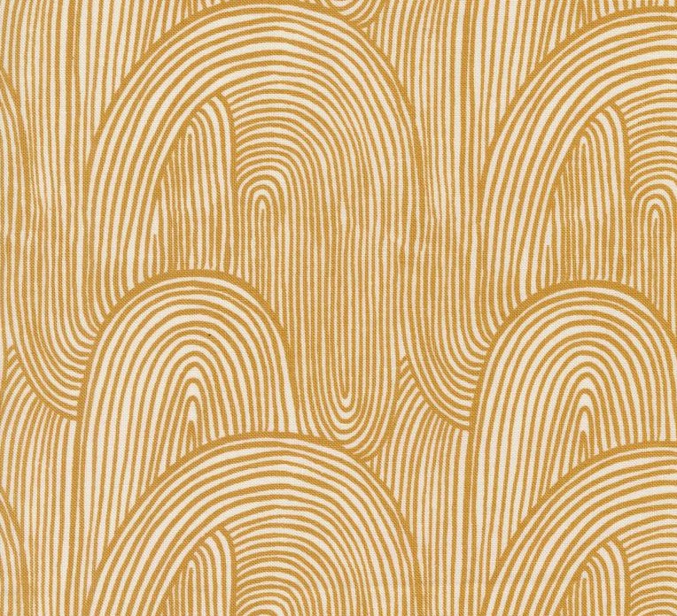 Things Above Wavy Whirl Harvest Gold by Fancy That Design House for Moda Fabrics
