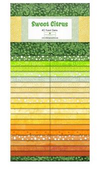 Sweet Citrus 40 Karat Gems  2.5 In Strips By Wilmington Prints