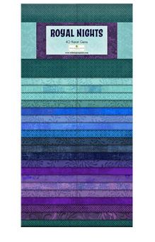 Royal Nights 40 Karat Gems  2.5 In Strips By Wilmington Prints