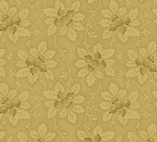 Dahlia Tree Berry Fool's Gold by Laundry Basket Quilt for Andover Fabrics