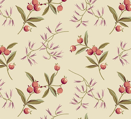 Dahlia Coralberry Dawn by Laundry Basket Quilts for Andover Fabrics