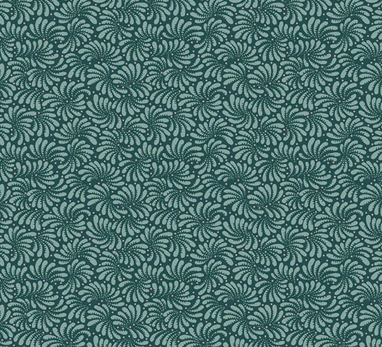 Dahlia Sagebrush Indigo by Laundry Basket Quilts for Andover Fabrics