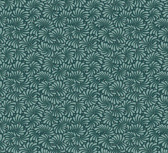 Dahlia Sagebrush Indigo by Laundry Basket Quilts for Andover Fabrics