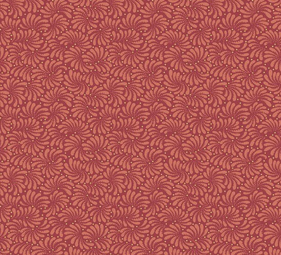 Dahlia Sagebrush Blood Orange by Laundry Basket Quilts for Andover Fabrics