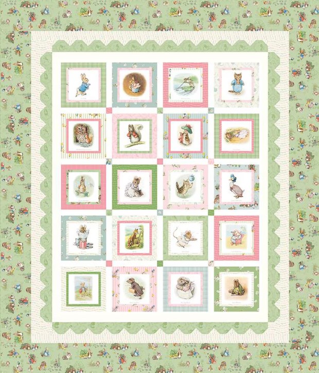 Peter Rabbit and Friends Boxed Panel Quilt Kit from Riley Blake Designs