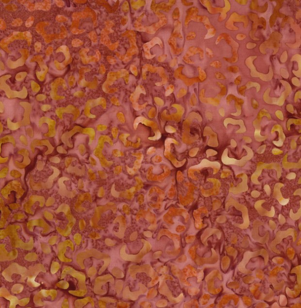 Copper Mountain Batiks Cheetah Prints Dusty Red from Wilmington Prints