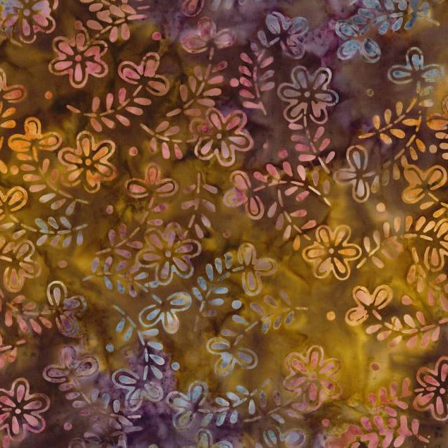 Copper Mountain Batiks Daisies Multi from Wilmington Prints