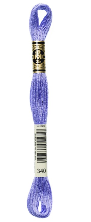 DMC Embroidery Floss Color 340 Medium Blue Violet