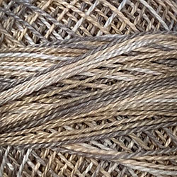 Valdani O538 - Cottage Smoke Variegated, Perle Cotton Ball, Size 8