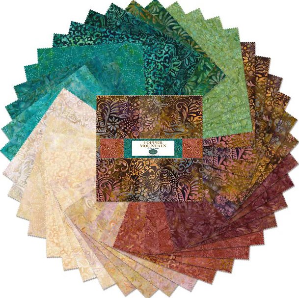 Copper Mountain Batiks 10 Karat Jewel from Wilmington Prints