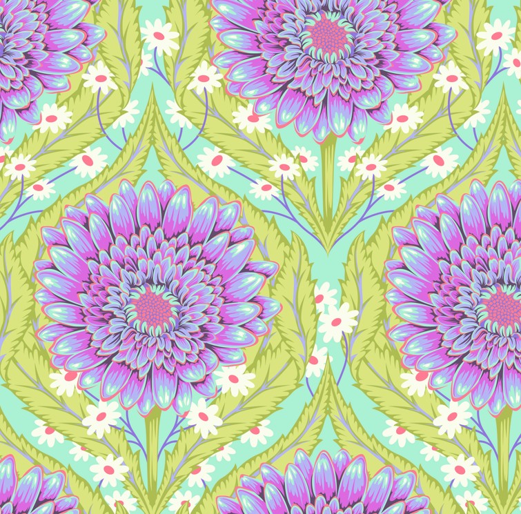 Untamed Daisy and Confused Nova by Tula Pink for FreeSpirit Fabrics