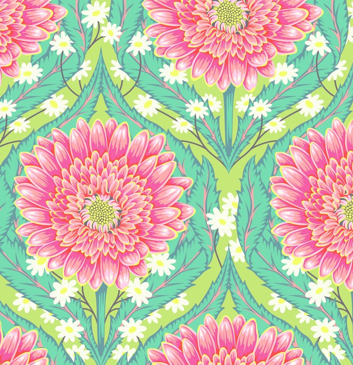 Untamed Daisy and Confused Moonbeam by Tula Pink for FreeSpirit Fabrics