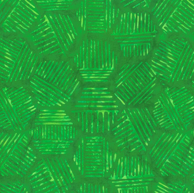 Hexies Batik Avocado by Banyan Batiks Studio for Northcott Fabrics