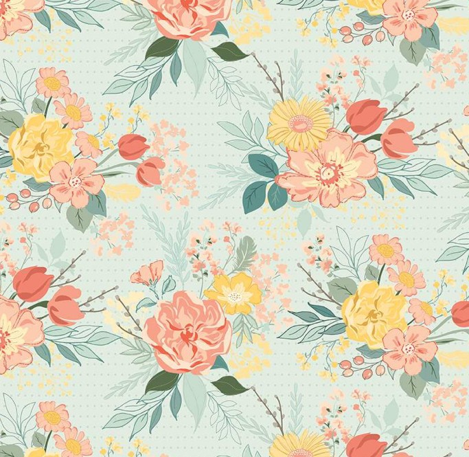New Beginnings Main Mist by Sandy Gervais for Riley Blake Designs