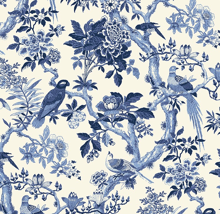 Blue Byrd Porcelain 108" Wide Back by Williamsburg for Windham Fabrics