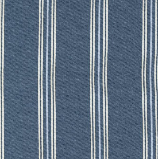 Seaglass Summer Seaside Stripes Indigo Sea by Sweetfire Road for Moda Fabrics