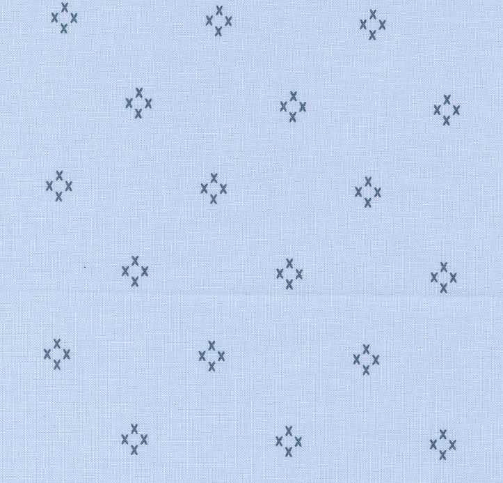 Seaglass Summer Cross My Heart Dappled Blue by Sweetfire Road for Moda Fabrics