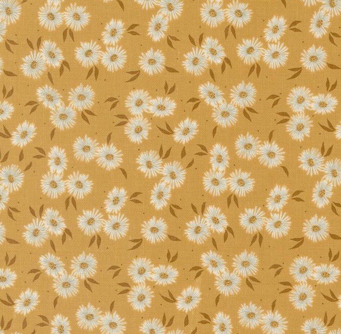 Seaglass Summer Bach Asters Small Floral Sunshine by Sweetfire Road for Moda Fabrics