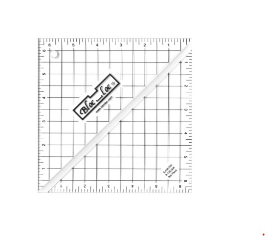 Bloc Loc Half-Square Triangle Ruler 6.5" x 6.5"