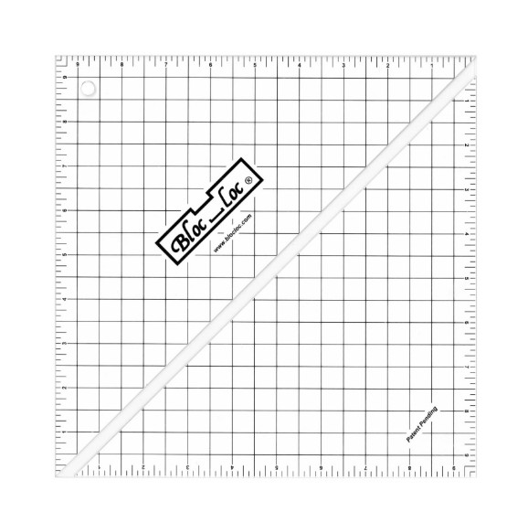 Bloc Loc Half-Square Triangle Ruler 9.5" x 9.5"