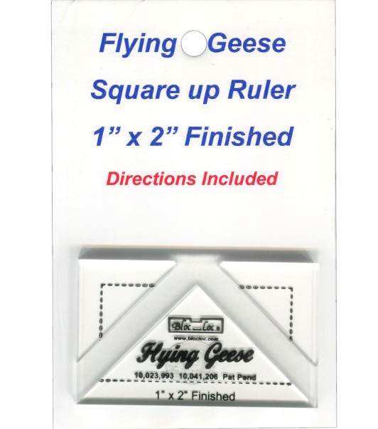 Bloc Loc Flying Geese Square Up Ruler 1" x 2"