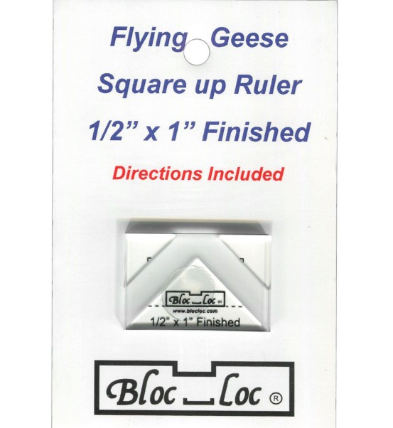 Bloc Loc Flying Geese Square Up Ruler .5" x 1"