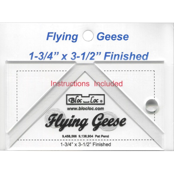 Bloc Loc Flying Geese Square Up Ruler 1.75" x 3.5"