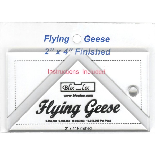 Bloc Loc Flying Geese Square Up Ruler 2" x 4"