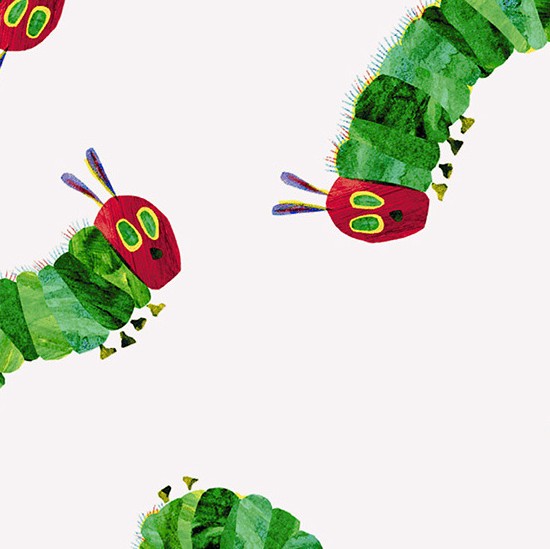 The Very Hungry Caterpillar Caterpillar Walk Multi by Eric Carle for Andover Fabrics