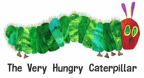 The Very Hungry Caterpillar Caterpillar Panel by Eric Carle for Andover Fabrics