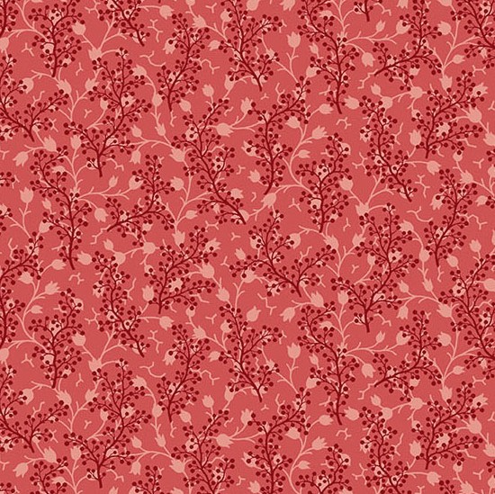 Lighthouse Coraline Red Roof by Laundry Basket Quilts for Andover Fabrics