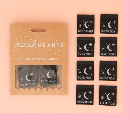 Good Night Sleep Tight Labels  by Sarah Hearts