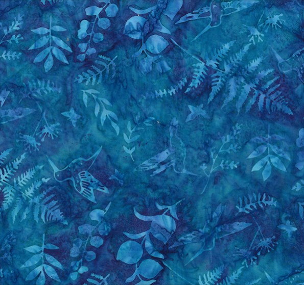 Bet on Blue Batiks Hummingbird Garden Celestials from Hoffman Fabrics