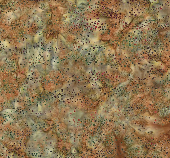 Holiday Spice Batiks Scattered Dots Autumn from Hoffman Fabrics