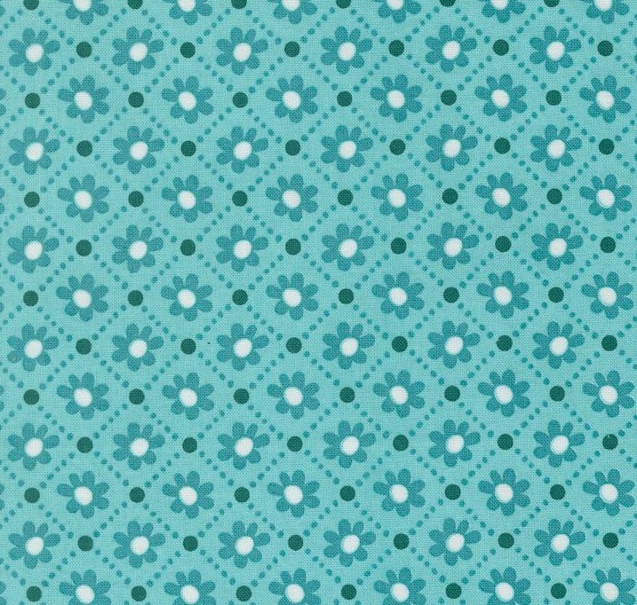 Sunday Brunch Small Floral Mint Tea by BasicGrey for Moda Fabrics