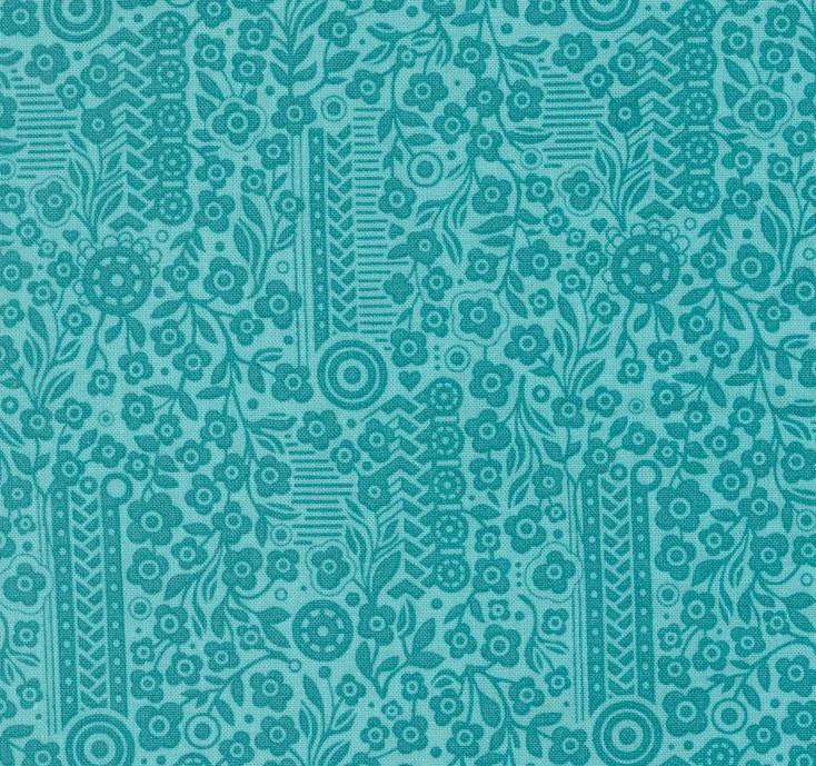 Sunday Brunch Souffle Small Floral Mint Tea by BasicGrey for Moda Fabrics