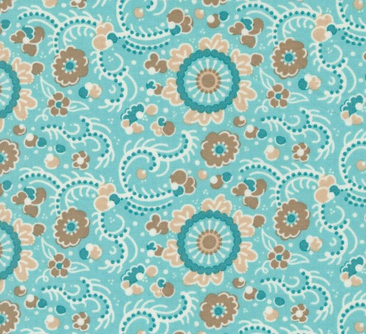 Sunday Brunch Blintz Florals Mint Tea by BasicGrey for Moda Fabrics