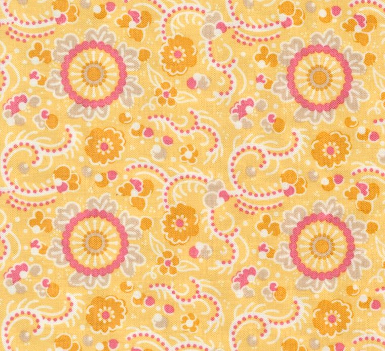 Sunday Brunch Blintz Florals Mimosa by BasicGrey for Moda Fabrics