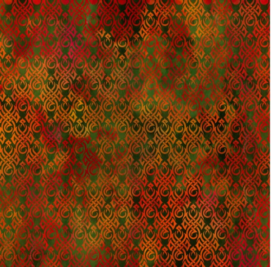 Dragons The Ancients Flames Green from In The Beginning Fabrics