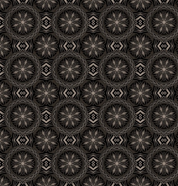 Red Dragons Emblems Black from In The Beginning Fabrics