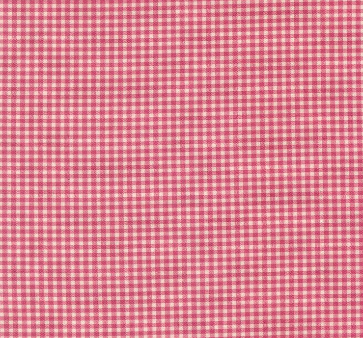 Goodnight Irene Checkers Gingham Carnation by Betsy Chutchian for Moda Fabrics