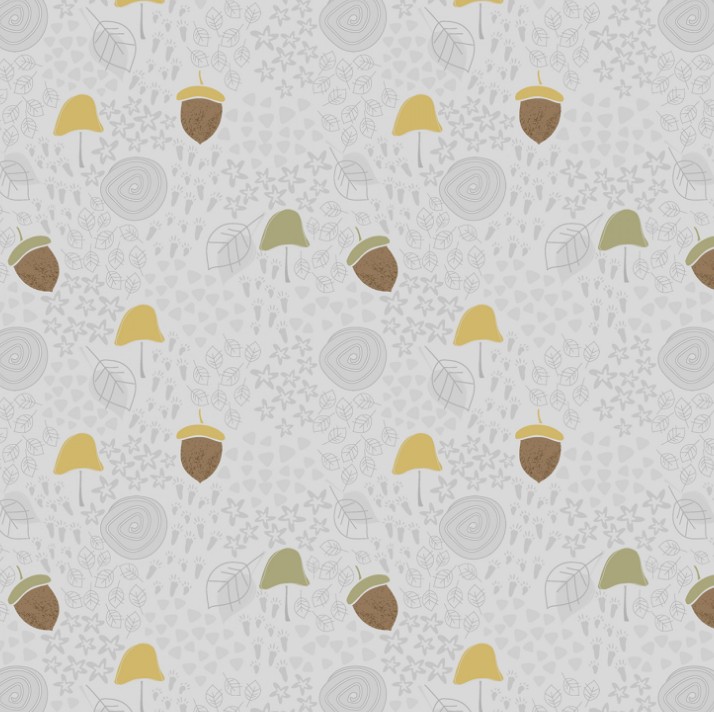 Into The Woodlands Forest Floor Gray by Deane Beesley for Wilmington Prints