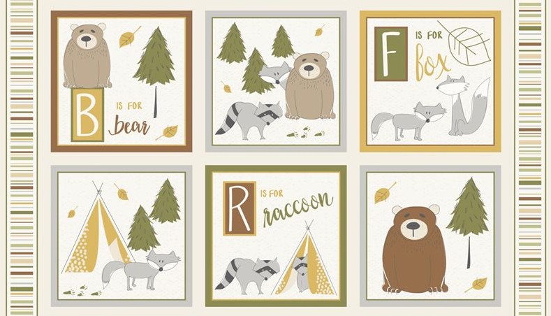 Into The Woodlands Craft Panel by Deane Beesley for Wilmington Prints