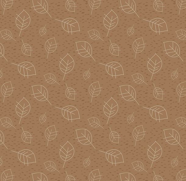 Into The Woodlands Leaves Brown by Deane Beesley for Wilmington Prints